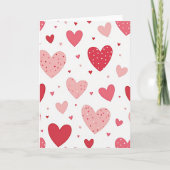 Love Heart Polka Dot Card カード (正面)