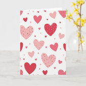 Love Heart Polka Dot Card カード (黄色い花)