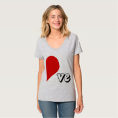 LOVE HEART RIGHT SIDE -.png Tシャツ (正面フル)