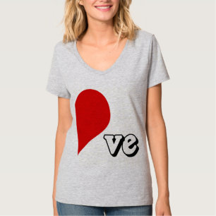LOVE HEART RIGHT SIDE -.png Tシャツ