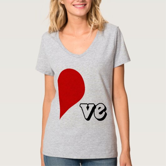 LOVE HEART RIGHT SIDE -.png Tシャツ (正面)