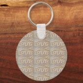 Love Heart Sea Shell Beach Hearts Seashells Summer キーホルダー (正面)