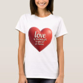 love heart tシャツ (正面)