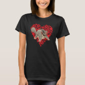 Love Heart Valentine's Day Roses Sugar Glider Boys Tシャツ (正面)