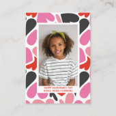 LOVE HEARTS COLLAGE PHOTO CLASSROOM VALENTINES ノートカード (正面)