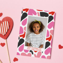 LOVE HEARTS COLLAGE PHOTO CLASSROOM VALENTINES ノートカード