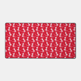 Love Hearts Doddles, Red, Desk Mat デスクマット