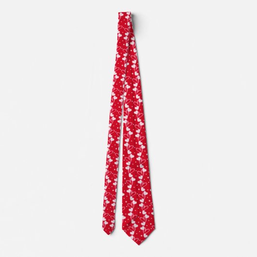 Love Hearts Doddles, Red, Neck Tie ネクタイ (裏面)