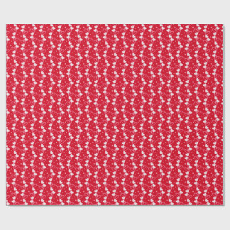 Love Hearts Doddles, Red, Wrapping Paper ラッピングペーパー