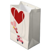 Love & Hearts Gift Bag ミディアムペーパーバッグ (正面アングル)