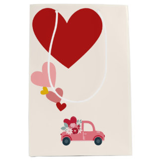 Love & Hearts Gift Bag ミディアムペーパーバッグ