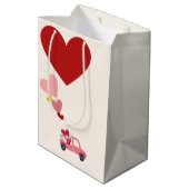 Love & Hearts Gift Bag ミディアムペーパーバッグ (裏面アングル)