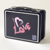 Love Hearts Metal Lunch Box メタルランチボックス (裏面)