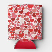 Love Hearts Mosaic Romantic 缶クーラー (裏面)