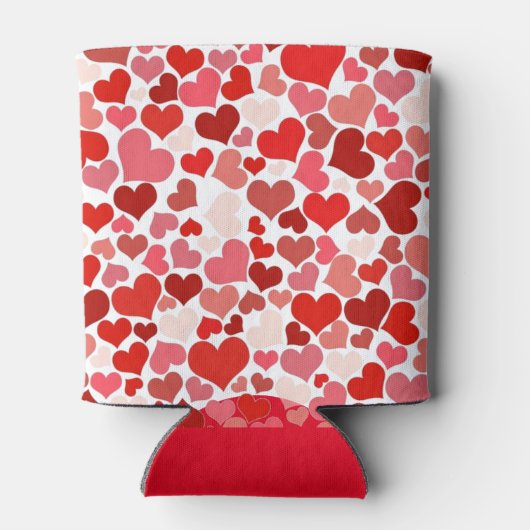 Love Hearts Mosaic Romantic 缶クーラー (裏面)