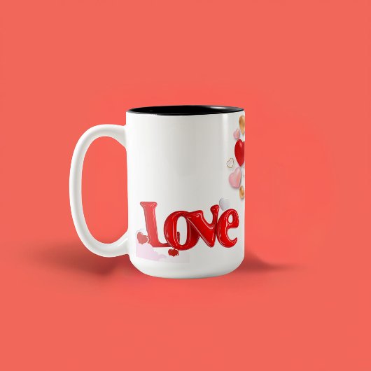 Love & Hearts Personalized  ツートーンマグカップ