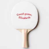 Love & Hearts Personalized Ping Pong Paddle 卓球ラケット (裏面)