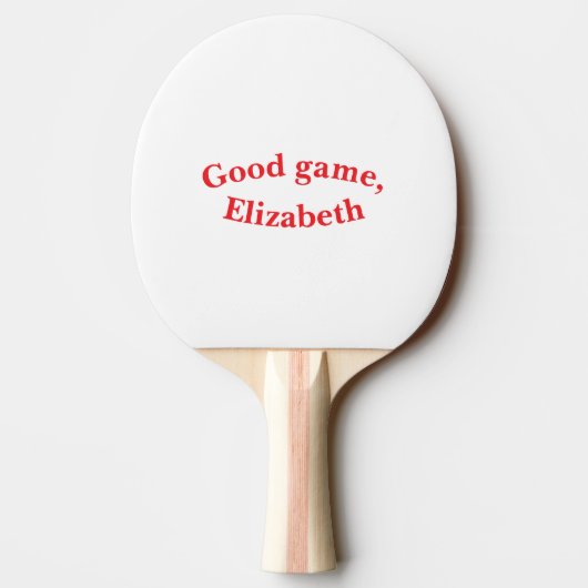 Love & Hearts Personalized Ping Pong Paddle 卓球ラケット (裏面)