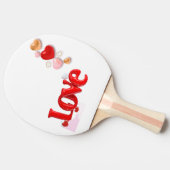 Love & Hearts Personalized Ping Pong Paddle 卓球ラケット (横)
