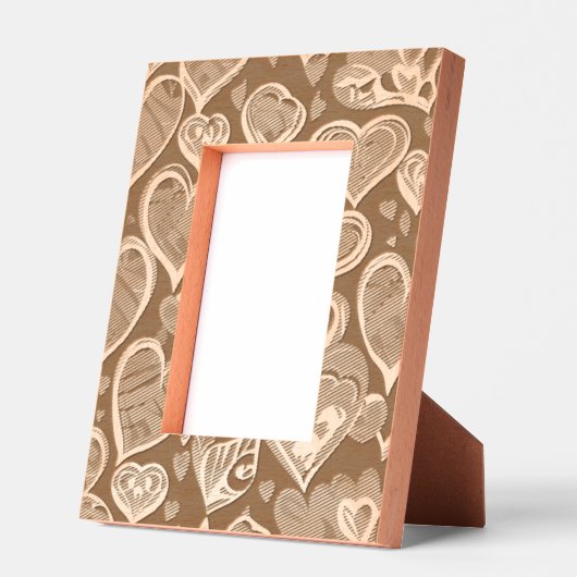 Love Hearts Photo Display for Couples レーザー彫刻フレーム (左)
