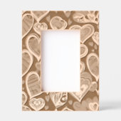 Love Hearts Photo Display for Couples レーザー彫刻フレーム (正面)