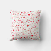 Love hearts seamless pattern クッション (裏面)