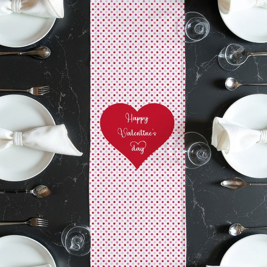 Love Hearts Table Runner Gift for Husband ロングテーブルランナー