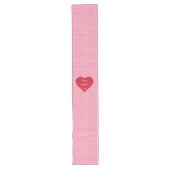 Love Hearts Table Runner Sweet Valentine Gift ロングテーブルランナー (正面)
