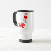 Love & Hearts Travel Mug トラベルマグ (正面左)