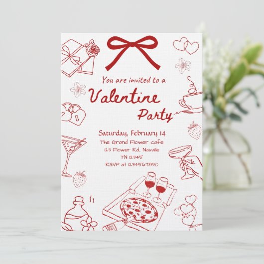 Love & Hearts Valentine’s Celebration Party 招待状 (スタンド正面)