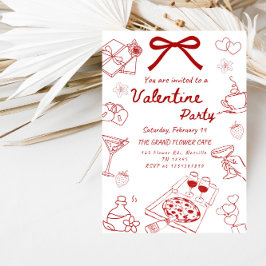 Love & Hearts Valentine’s Celebration Party 招待状