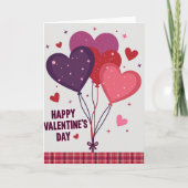 Love Hearts Valentines Day Card カード (正面)