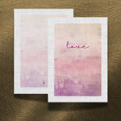 'Love' Heather & Dusk Graduation Gift Insert Card サンキューカード