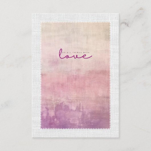 'Love' Heather & Dusk Graduation Gift Insert Card サンキューカード (正面)