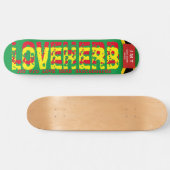 LOVE HERB JMTJ 8 1/4" スケートボードデッキ (横)
