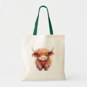 Love. Highland Cow. トートバッグ (正面)