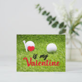 LOVE Holidayでゴルファーのためのゴルフバレンタインデー シーズンポストカード (スタンド正面)