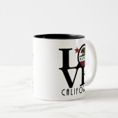 LOVE Hollywood California 11oz Mug ツートーンマグカップ (正面右)