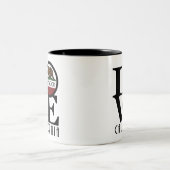 LOVE Hollywood California 11oz Mug ツートーンマグカップ (中央)