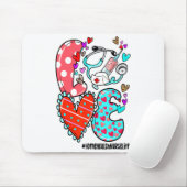 Love Home Health Nurse Life Heart Valentines Day  マウスパッド (マウス)