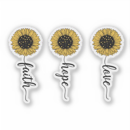 Love. Hope. Faith. シール (正面)