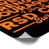 Love Hope Strength Courage Rsd Crps Awareness  ポスター (角)