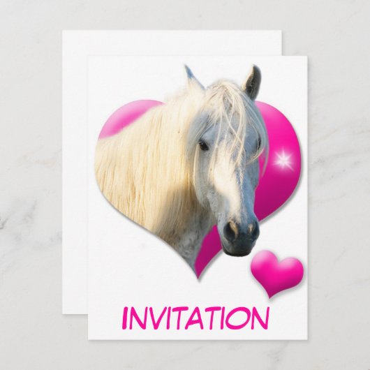 Love Horse Invitation 招待状 (正面/裏面)