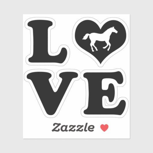 Love Horses シール (シート)