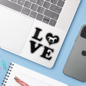 Love Horses シール (ノートパソコンとiPhone)