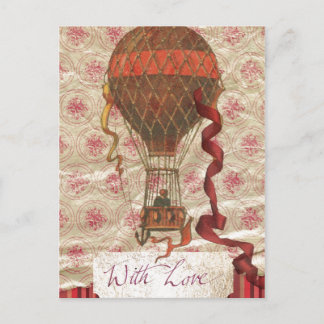 Love Hot Air Balloonはがき ポストカード