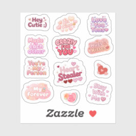 Love & Hugs Y2K Valentine Aesthetic Sticker Set シール