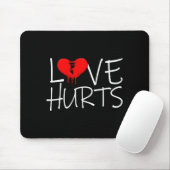 Love Hurts Broken Heart Divorce Breakup Heartbroke マウスパッド (マウス)