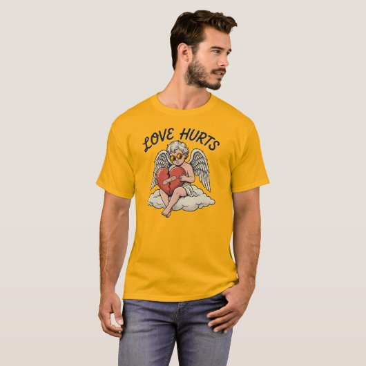 Love Hurts Cupid Angel Tシャツ (正面フル)