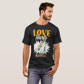 Love Hurts Eclectus Male Parrot Biting Finger for  Tシャツ (正面フル)